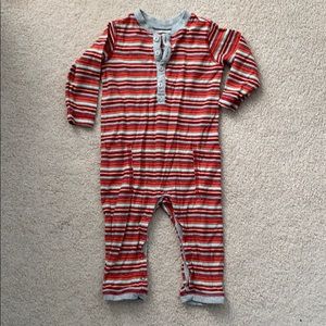 EUC Festive Red and white Tea Collection Romper
